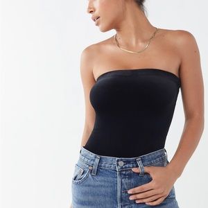 Urban Outfitters Out From Under Black Velvet Bodysuit size XXS